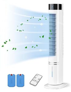 paris rhône portable air conditioners 3-in-1 evaporative air cooler, 3 speeds air conditioner portable for 1 room with remote, 12h timer, 60° oscillation swamp cooler fans for bedroom