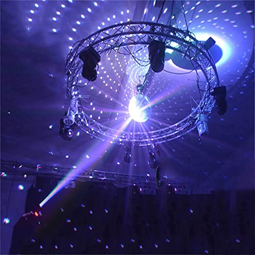 Mirror Disco Ball, Stage Lightning Effect Ball with Hanging Ring for DJ Club Stage Bar Party, Wedding Decoration (Silver - 8 inch)