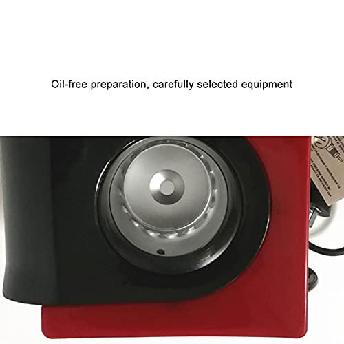 1200W Red Retro Automatic Popcorn Machine Household Corn Popper Maker (US Plug 110V 10A)