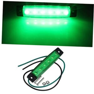 INOOMP LED Brake Lights LED Brake Lights 2 Pcs 6 LED Trailer Lights Truck Tail Lights LED Rear Light Taillight Green Signal Light LED LED Tail Lights LED Trailer Lights