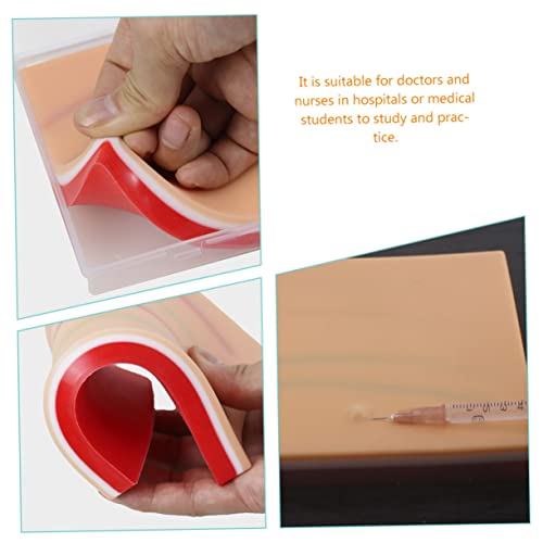 ULTECHNOVO Iv Practice Suture Practice Pad Iv Practice Arm with Veins Injection Training Model Skin Injecting Training Model Silicone Injection Training Pad Injection Practice Kit Nurse Major