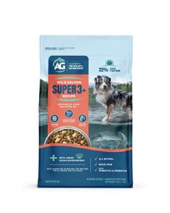 alaskan gold super3+ (salmon+freeze dried raw salmon+salmon fish oil) dry dog food | puppy & adult | high-protein | grain-free | allergy & digestive support| all-natural | 3-lbs