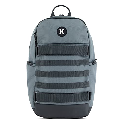 Hurley Mens Skateboard Backpack, Cool Grey, One Size