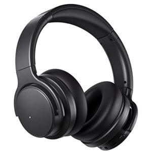 e7 active noise cancelling headphones bluetooth headphones over ear wireless headphones with microphone deep bass, comfortable protein earpads, 30hplaytime for travel/work