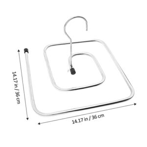 OSALADI Swivel Hanger Metal Clothes Hanger Stainless Steel Hangers Quilt Hanger Laundry Hanger Spiral Quick-Drying Rack Towel Drying Rack Quilt Hanger Quilt Square Hanger 2pcs