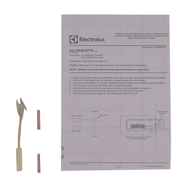 ForeverPRO 5303918775 Thermistor Kit for Frigidaire Refrigerator