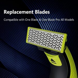 Replacement Heads Blades Compatible with One Blade Shavers, 2 Pieces