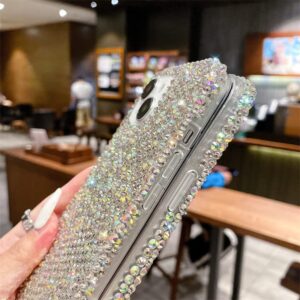 redecarie for Galaxy Note 10 Plus Case,Luxury Bling Glitter Diamond Shiny Sparkle Crystal Rhinestone Women Girls Kids Clear Protective Phone Cover for Samsung Galaxy Note 10 Plus