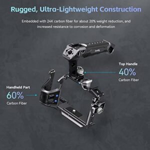 SmallRig A7 IV Cage with Top Handle and Clamp for HDMI Cable, Basic Kit for Sony Alpha 7R V/Alpha 7 IV/Alpha 7S III - 3708