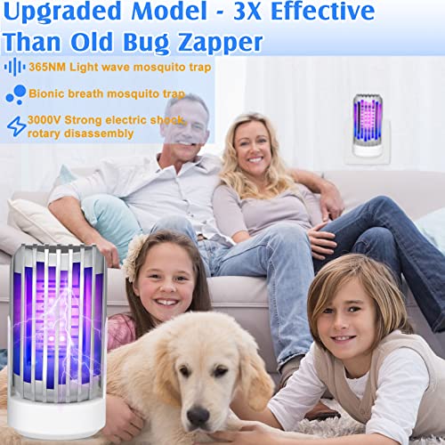 Qualirey 12 Pcs Indoor Bug Zappers, Plug in Bug Zapper Indoor Electronic Mosquitoes Killer Mosquito Repellent Zapper Indoor Mosquito Zapper Fly Trap with Purple Light for Home Bedroom Office