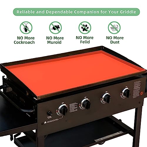 Silicone Griddle Mat for 28 Inch Blackstone Griddle,28" Blackstone Griddle Cover Heavy Duty Food Grade Silicone Mat Top,Protective Grill from Debris, Rodents, Rust(Not fit 28XL|Pro Series)