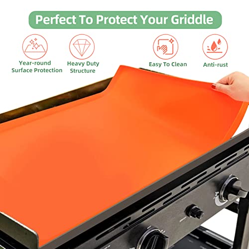 Silicone Griddle Mat for 28 Inch Blackstone Griddle,28" Blackstone Griddle Cover Heavy Duty Food Grade Silicone Mat Top,Protective Grill from Debris, Rodents, Rust(Not fit 28XL|Pro Series)