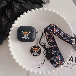 NOLEGA with Anime Lanyard Keychain Airpod 3rd Generation Case Cover（2021 Release） Personalised Anime and Unique TPU Process Frosted Soft Airpod 3rd Case