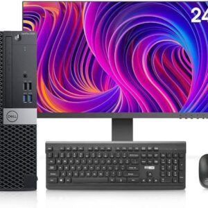 Dell OptiPlex 5050 Desktop Computers with 24 inch Monitor PC Bundle,32GB DDR4 Ram New 1TB M.2 NVMe SSD,AX200 Built-in WiFi 6,Bluetooth 5.2, i5-6500 3.2GHz,HDMI,DVD-RW,Windows 10 Pro (Renewed)