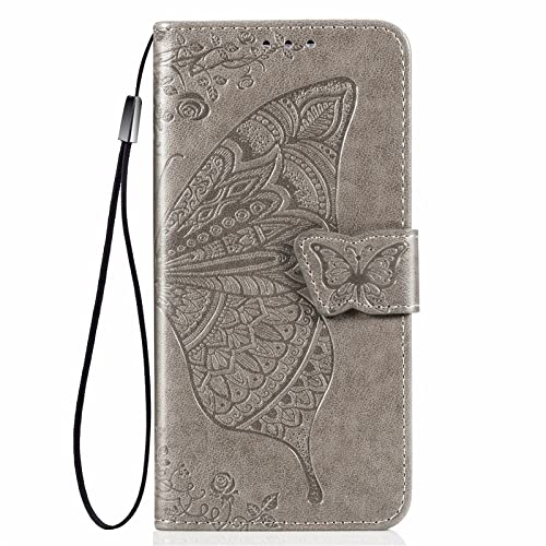 HUANGTAOLI Phone Case for Oppo Reno8 Pro 5G, Butterfly Embossed Wallet Case Card Slots Flip Cover for Oppo Reno8 Pro 5G