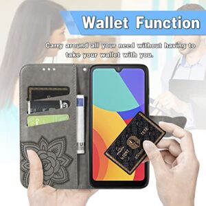 HUANGTAOLI Phone Case for Oppo Reno8 Pro 5G, Butterfly Embossed Wallet Case Card Slots Flip Cover for Oppo Reno8 Pro 5G