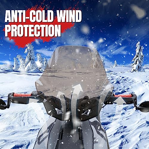 A & UTV PRO Dark Tinted Adventure Wider Windshield for Can Am Ryker All Models, Upgrade XXL Adjustable Vented Wind Windscreen Deflector Accessories, Replace OEM # 219401032