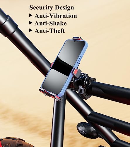 BRCOVAN Aluminum Alloy UTV Phone Holder with Vibration Dampener & High-Speed Secure Lock, Metal Anti-Shake UTV Roll Bar Cellphone Mount Fit Roll Cage 1.5/1.65/1.75/1.85/2 inch, for 4.7''-7.2'' Phones