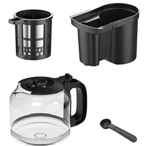 Gourmia Digital Coffee Machine 12-Cup Large coffee maker integrated Coffee Grinder & glass coffee pot with reusable stainless steel mesh coffee filter 4-Hour Keep-Warm and Freshness Indicator GCM3180