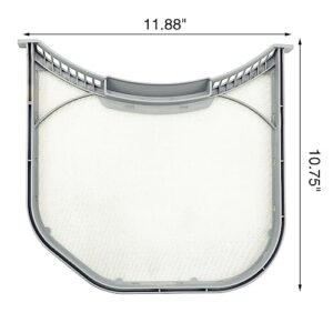 ADQ56656401 Dryer Lint Filter Upgraded Mesh Screen for LG ADQ566564 and Ken-more Elite Dryer Lint Screen Replacement with Clothes Dryer Lint Vent Trap Cleaner Brush Part