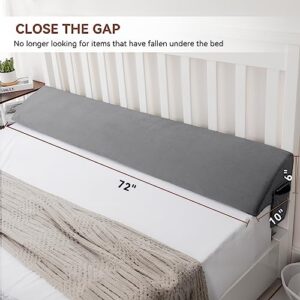 Voryerw Headboard Pillow California King Size, Bed Wedge Pillow/Headboard Pillow/Mattress Wedge,Gap Filler to Close The Gap (0-10") Between Headboard and Mattress 72"x10"x6"