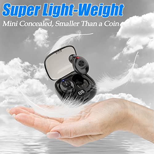 Earbuds Mini Headphones Headset, Hi-Fi Stereo in-Ear Earphones with 300Mah Charging Case, Touch Control, IPX5 Waterproof with LED Display Built-in Mic for Sports, Workout, Gym