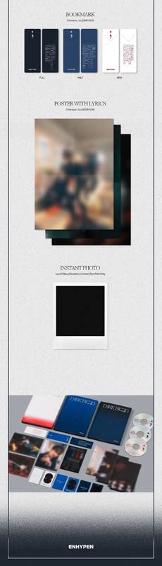 DARK BLOOD ENHYPEN Album [FULL + HALF + NEW ver. 3 Album Full Set]+Pre Order Benefits+BolsVos K-POP Inspired Digital Planner, Digital Sticker Pack