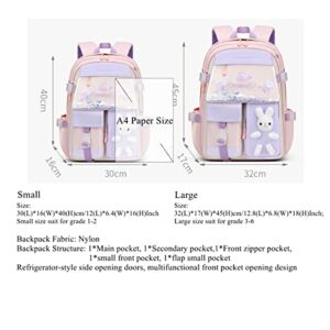 VIDOSCLA Kawaii Kids Girls Backpack Elementary Students Book Bag Primary School Bag for Teens