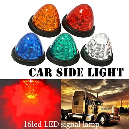 MoreChioce 10PCS LED Side Marker Light, Waterproof Trailer LED Clearance Marker Lights Universal Led Trailer Lights Warning Beacon Light for 12V 24V Car Truck RV,Green