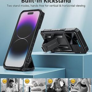 FNTCASE for iPhone 14-Pro/13-Pro Phone Case: 13 Pro Cases & 14 Pro Case Military Grade Drop Proof Mobile Cover with Kickstand | Rugged Shockproof Protective Cell Phonecase for Apple 14pro/13pro 6.1''