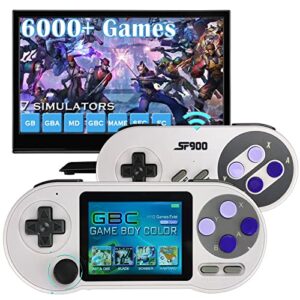fadist handheld game console, portable retro game console, built in 6000+ classic games,3.0 inch ips screen,support for 2 player,connecting to tv， ideal gift for kids, adult, friend, lover