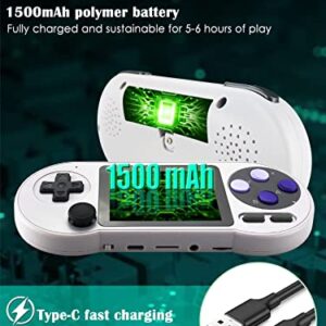 Fadist Handheld Game Console, Portable Retro Game Console, Built in 6000+ Classic Games,3.0 inch IPS Screen,Support for 2 Player,Connecting to TV， Ideal Gift for Kids, Adult, Friend, Lover