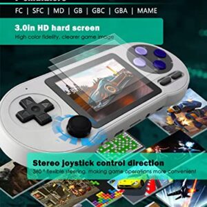 Fadist Handheld Game Console, Portable Retro Game Console, Built in 6000+ Classic Games,3.0 inch IPS Screen,Support for 2 Player,Connecting to TV， Ideal Gift for Kids, Adult, Friend, Lover