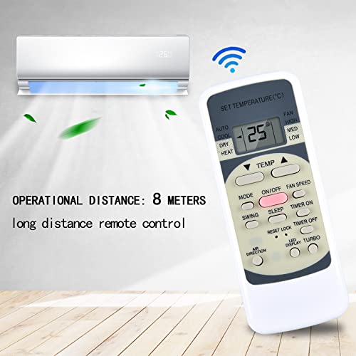 R51M/E Replacement AC Remote Control Compatible for Midea Air Conditioner, Universal Air Conditioner Compatible with Midea Air Conditioner Brand