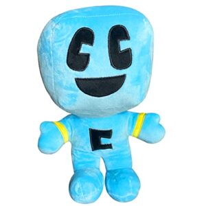 YESLAIFU 11 Inch Creeper Plush Toys,Block Master（2023 New Plush） The Best Gift for Kids (Blue+Yellow)