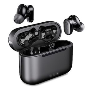 psier wireless earbuds active noise cancelling bluetooth 5.3 earbuds with 4 mics clear calls, 30h playtime deep bass true wireless earbuds with transparency mode bluetooth headphones for working