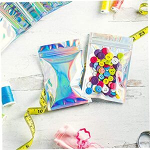 Dime Bag 100pcs Plastic Bag Glitter Earrings Bead Earrings Food Storage Resealable Tea Storage Reusable Self Lock Bag Storage Bag Necklace Wrapping Bag Container Symphony Abs