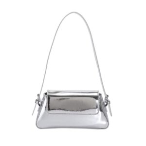 metallic clutch purses for women evening bag silver purse y2k sparkly hobo crossbody bag shoulder bag tote handbags