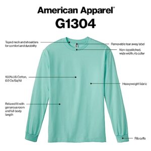 American Apparel Unisex Long Sleeve Tee, Style G1304, 2-Pack, Sand (2-Pack), Large