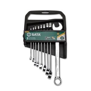 sata 9 piece  12 point combination wrench set | sae sizes 1/4" - 3/4" | off corner loading | st09019g