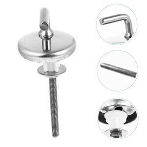 Uonlytech 2pcs Toilet Lid Hinge Toilet Cover Seat Toilet Tank Bolts Stainless Steel Bolts Replacement Toilet Bolt Toilet Fittings Toilet Screws Replacement Toilet Hinge Screws Water Tank