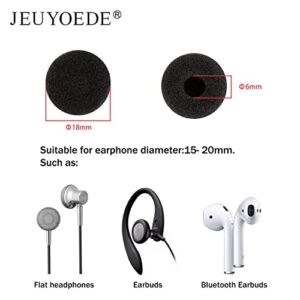 JEUYOEDE Foam Replacement Ear Sponge Covers for Headphone Earphone MP4 iPhone Ipad Headsets 18mm (10pcs)