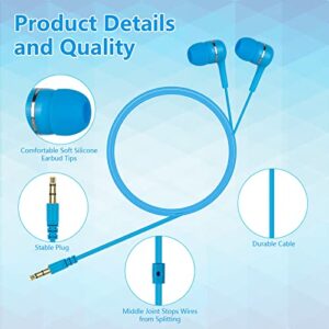 OSSZIT Earbuds Bulk 30 Pack,Wholesale Bulk Headphones Wired Earphones with 3.5 mm Jack Multi Colored Individually Bagged Perfect for Classroom Kids School Students Children and Adult