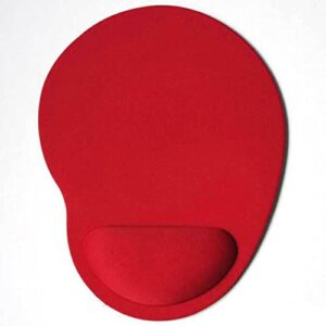 mice mat computer game mouse wrist pad solid color ergonomic comfortable gel wrist support desk pads(red)