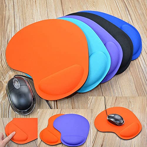 Mice Mat Computer Game Mouse Wrist Pad Solid Color Ergonomic Comfortable Gel Wrist Support Desk Pads(red)