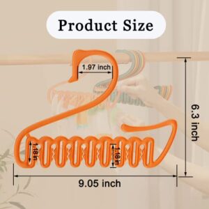 Musibo 18Pcs Drying Rack, Sock Hanger, Portable Clothes Hanger, Windproof Underwear Hanger, Total 144 Clip Holes, for Drying Socks, Bra, Baby Clothes and Small Laundry Items