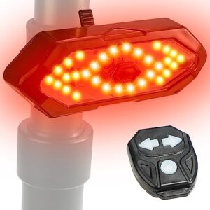 himiway led bike taillight light bike light with turn signals(remote control) / taillight(colorful) / taillight with brake sensor/taillight with alarm horn bicycle light waterproof usb rechargeable