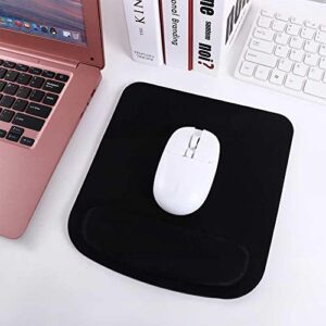 Vctitil Mouse Pad with Wrist Support Gel Mouse Pad,Ergonomic Comfortable Computer Mouse Pad Wrist Rest Pad Pain Relief Mouse Wrist Pad for Office Home(Black)