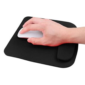 Vctitil Mouse Pad with Wrist Support Gel Mouse Pad,Ergonomic Comfortable Computer Mouse Pad Wrist Rest Pad Pain Relief Mouse Wrist Pad for Office Home(Black)