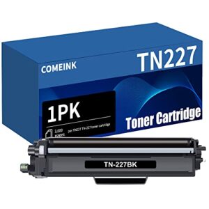 tn227 high yield toner cartridge compatible for brother tn 227 tn-227bk for hl-l3270cdw hl-l3210cw hl-l3230cdw hl-l3230cdn hl-l3290cdw mfc-l3710cw mfc-l3750cdw mfc-l3770cdw printer (1-pack, black)
